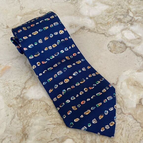 Hermes 100% Silk Tie - Picture 5 of 9